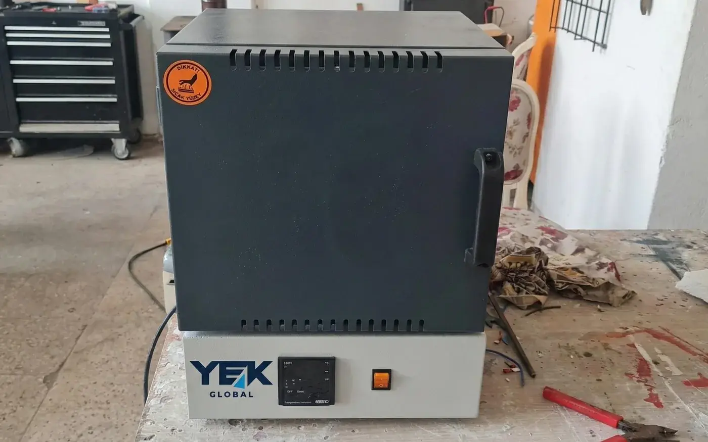 YEK-MF 7L kül fırını muffle furnace - Küçük görsel 2